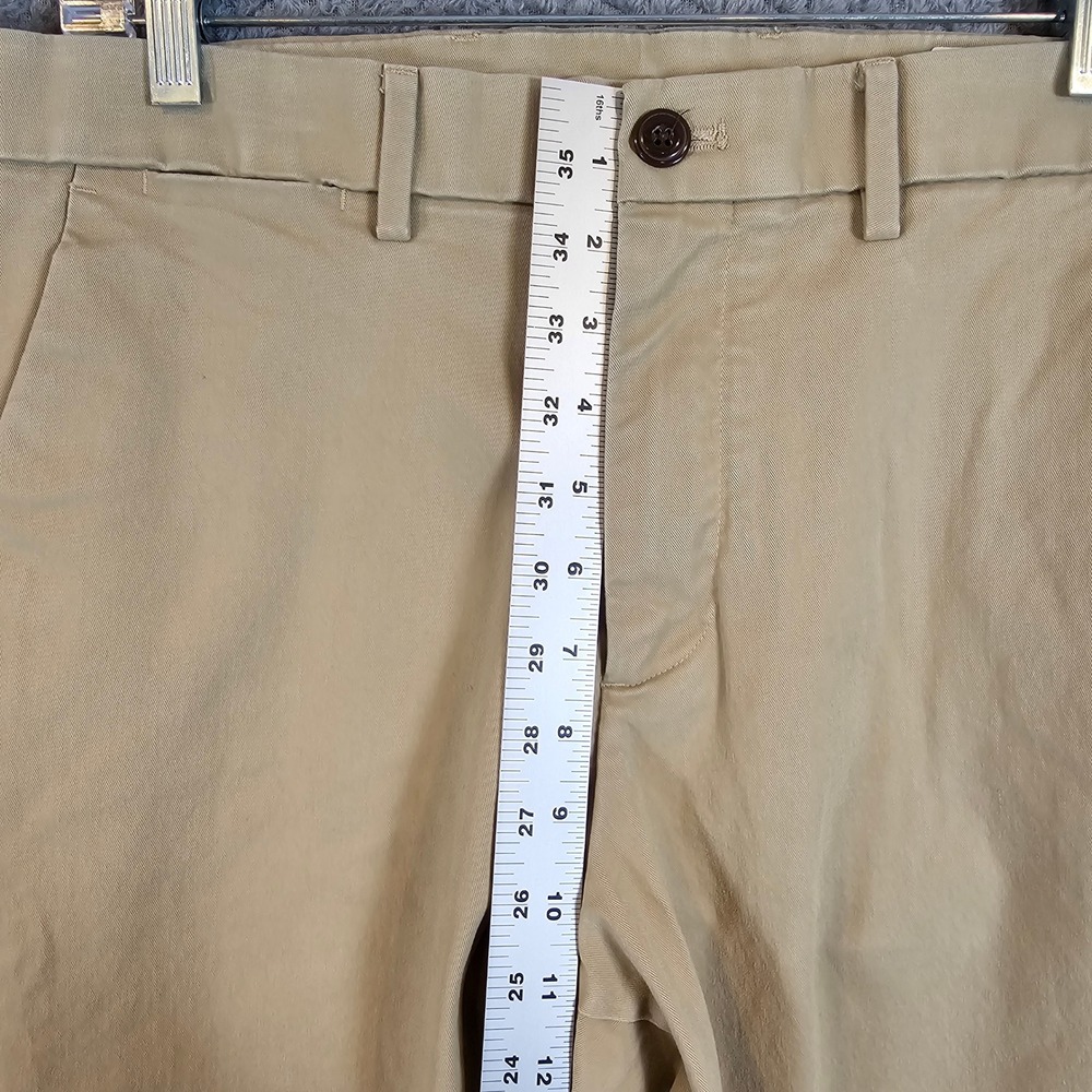 Gap Mens Straight Fit Chinos Khaki Tan Cotton Stretch Pants 34x30 1166 - Picture 3 of 9